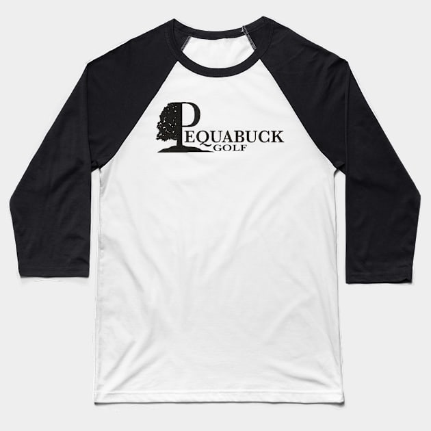 Pequabuck Golf Club Sticker Baseball T-Shirt by mansinone3